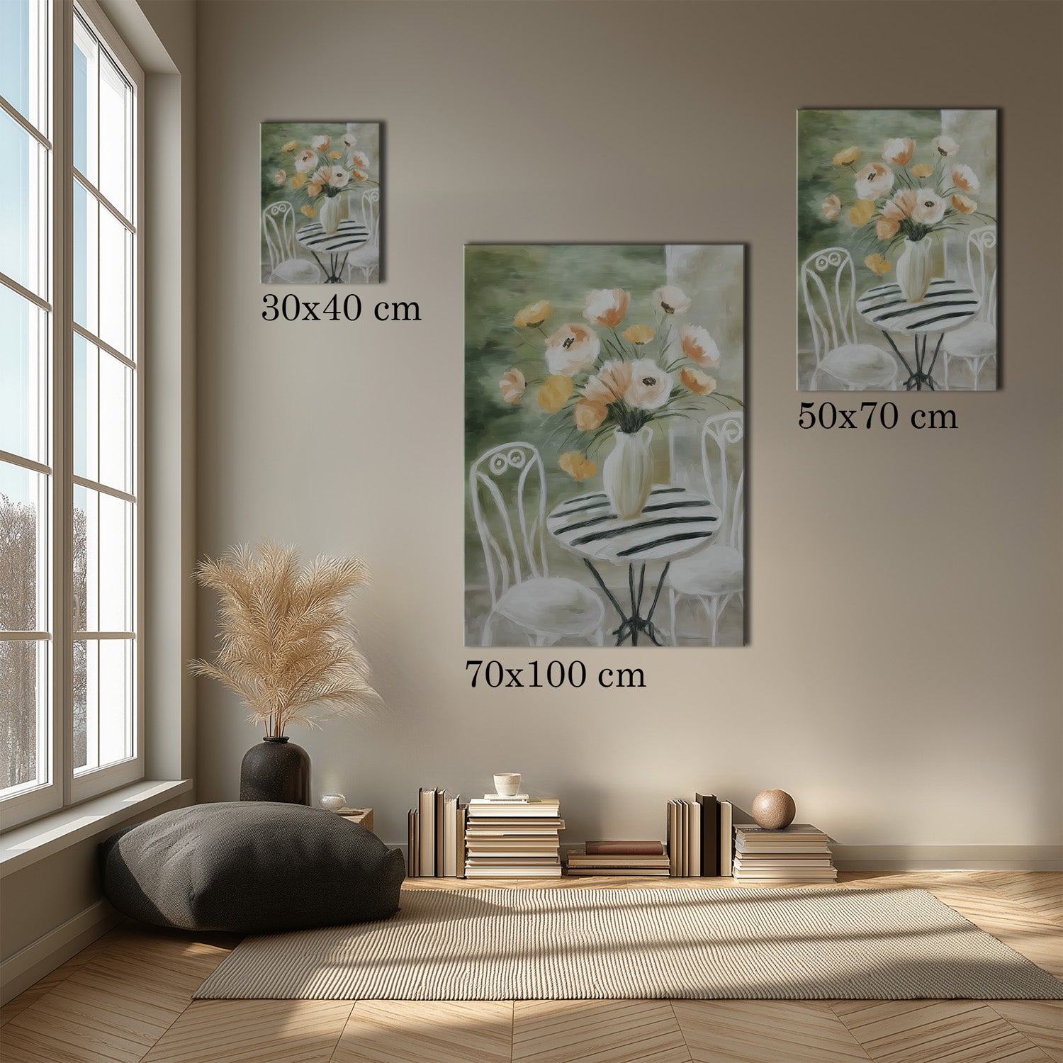 MYSTBIT ART | Painted Terrace Canvas Print Wall Art