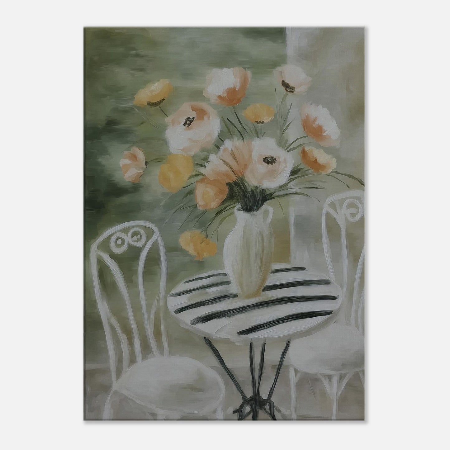 MYSTBIT ART | Painted Terrace Canvas Print Wall Art