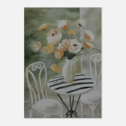 MYSTBIT ART | Painted Terrace Canvas Print Wall Art