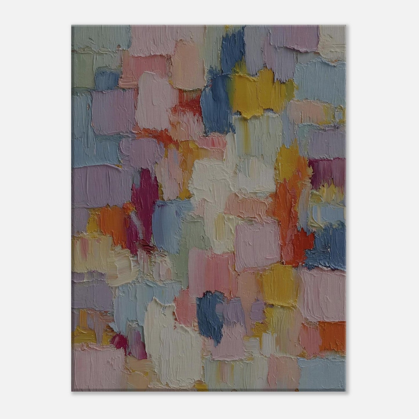 MYSTBIT ART | Pastel Mosaic Canvas Print Wall Art