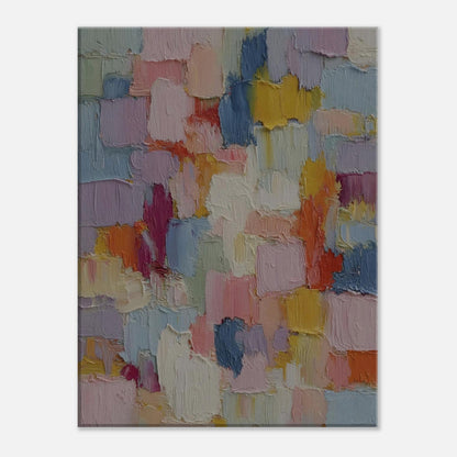 MYSTBIT ART | Pastel Mosaic Canvas Print Wall Art