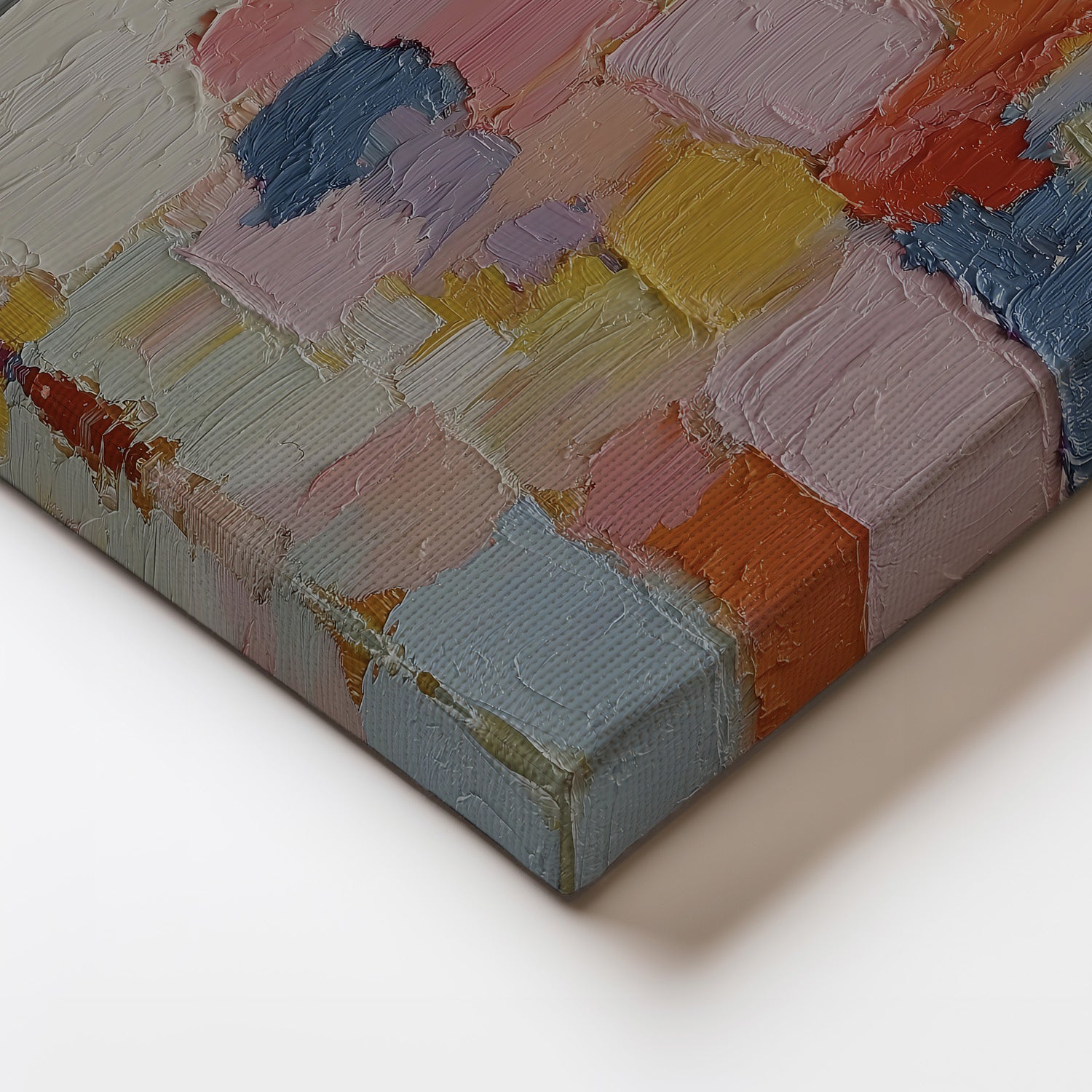 MYSTBIT ART | Pastel Mosaic Canvas Print Wall Art