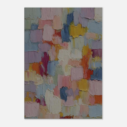 MYSTBIT ART | Pastel Mosaic Canvas Print Wall Art