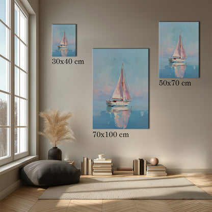 MYSTBIT ART | Pink Pastel Voyage Canvas Print Wall Art