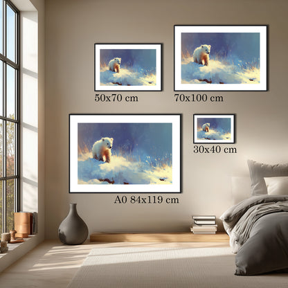 MYSTBIT ART | Polar Bear Adventure Art Print Wall Art