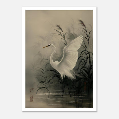 MYSTBIT ART | Reeds and Wings Art Print Wall Art