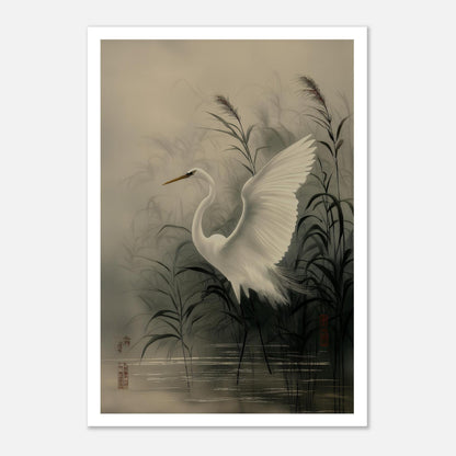 MYSTBIT ART | Reeds and Wings Art Print Wall Art