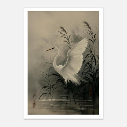 MYSTBIT ART | Reeds and Wings Art Print Wall Art