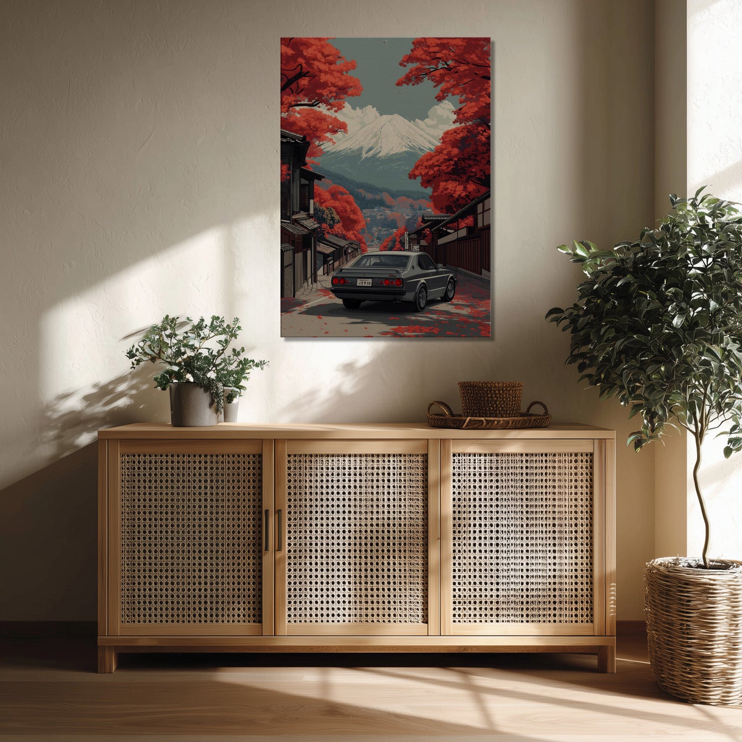 MYSTBIT ART | Retro Fuji Adventure Canvas Print Wall Art