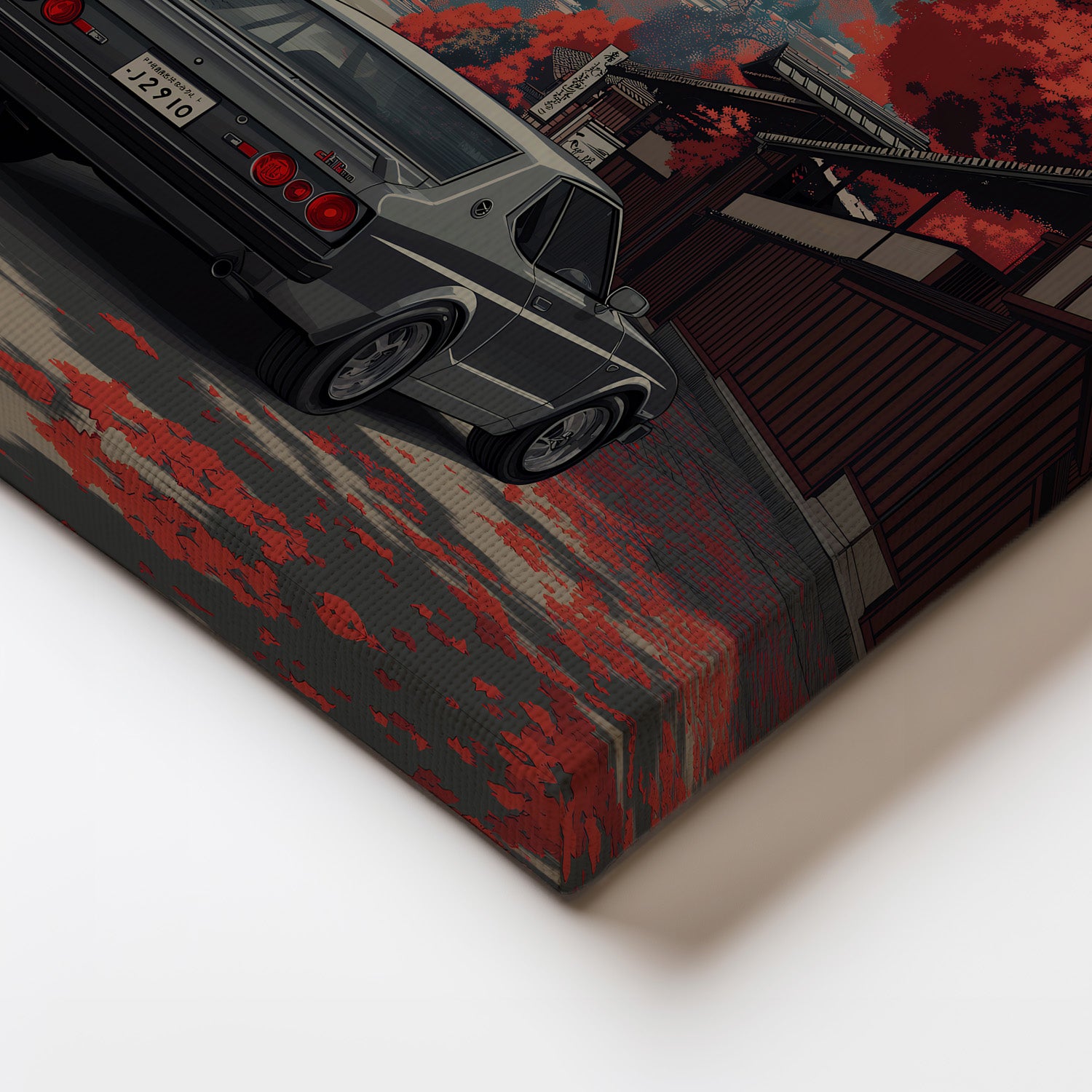 MYSTBIT ART | Retro Fuji Adventure Canvas Print Wall Art