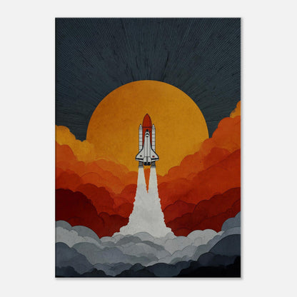 MYSTBIT ART | Retro Ignition Canvas Print Wall Art