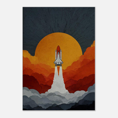 MYSTBIT ART | Retro Ignition Canvas Print Wall Art