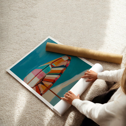 MYSTBIT ART | Retro Sunshine Art Print Wall Art