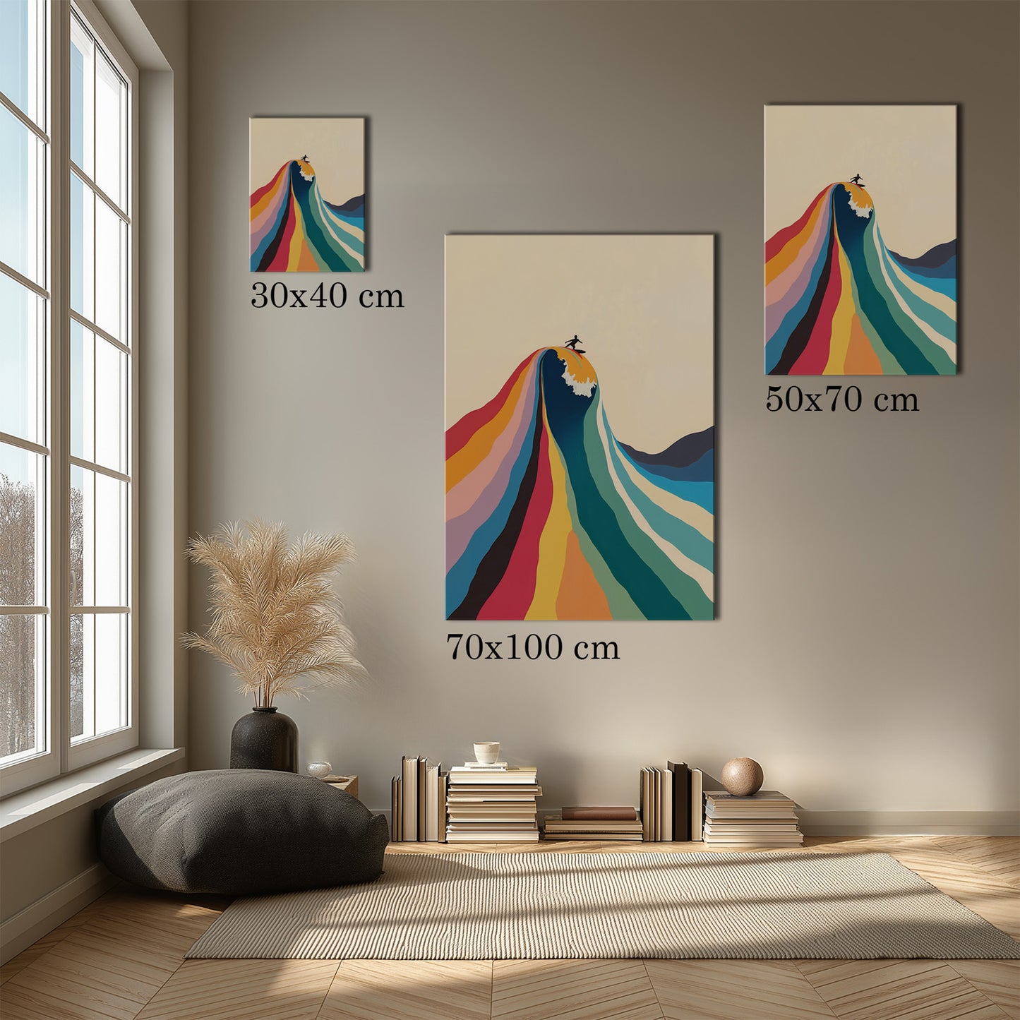 MYSTBIT ART | Riding the Horizon Canvas Print Wall Art