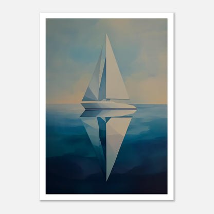 MYSTBIT ART | Sailing Geometry Art Print Wall Art