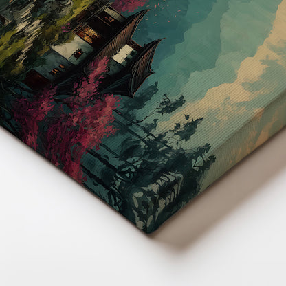 MYSTBIT ART | Sanctuary in Spring Canvas Print Wall Art
