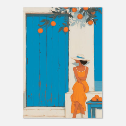 MYSTBIT ART | Santorini Stillness Art Print Wall Art