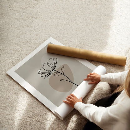 MYSTBIT ART | Silent Flower Art Print Wall Art