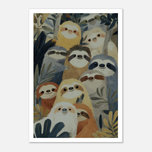 MYSTBIT ART | Slow Jungle Smiles Art Print Wall Art