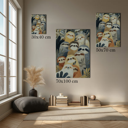 MYSTBIT ART | Slow Jungle Smiles Canvas Print Wall Art