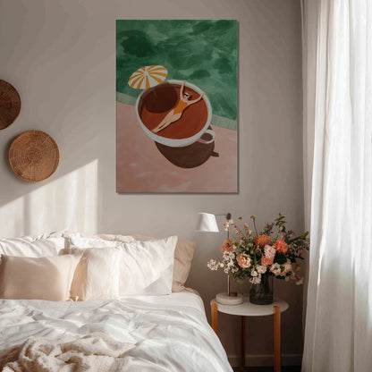 MYSTBIT ART | Soft Morning Ritual Canvas Print Wall Art