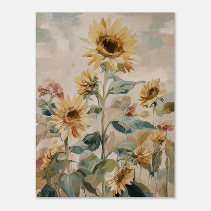 MYSTBIT ART | Sunflower Garden Art Print Wall Art