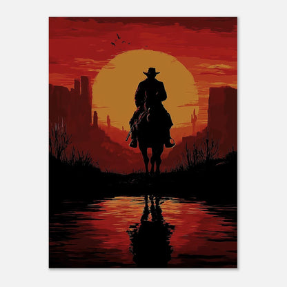 MYSTBIT ART | Sunset Outlaw Art Print Wall Art
