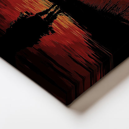 MYSTBIT ART | Sunset Outlaw Canvas Print Wall Art