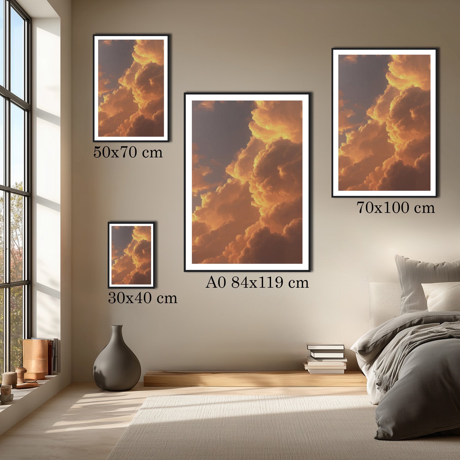 MYSTBIT ART | Sunset in Clouds Art Print Wall Art