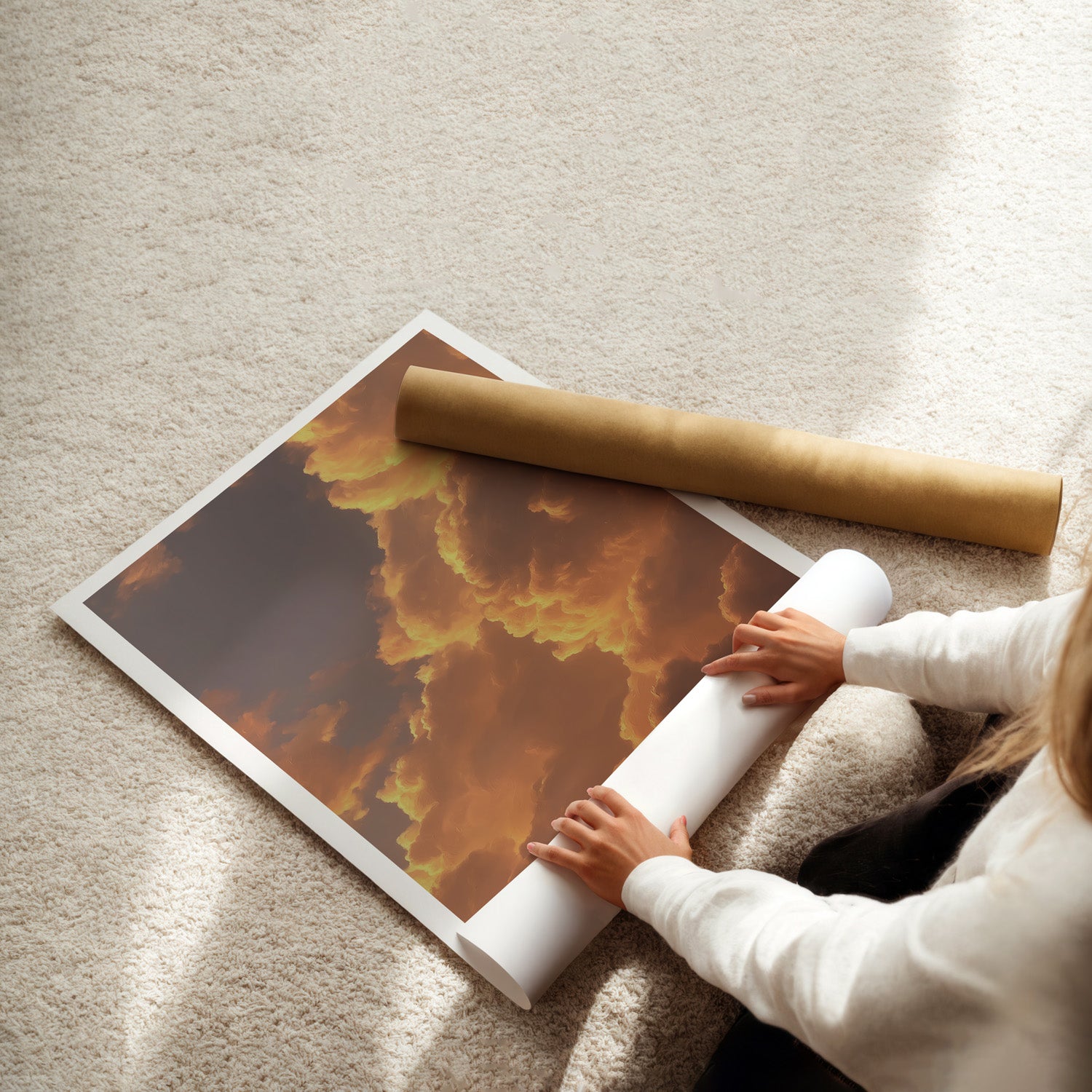 MYSTBIT ART | Sunset in Clouds Art Print Wall Art
