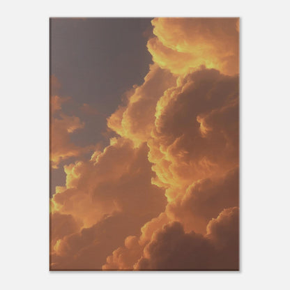 MYSTBIT ART | Sunset in Clouds Canvas Print Wall Art