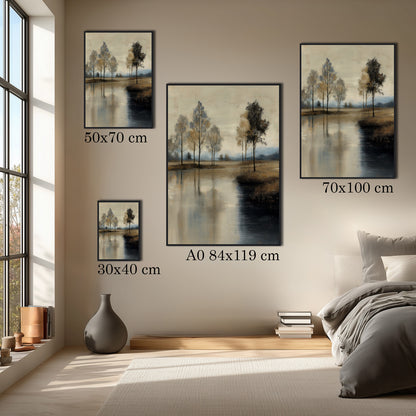 MYSTBIT ART | Timeless Reflection Art Print Wall Art