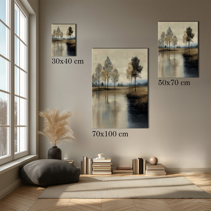 MYSTBIT ART | Timeless Reflection Canvas Print Wall Art