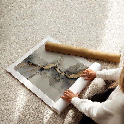 MYSTBIT ART | Veins of Gold Art Print Wall Art