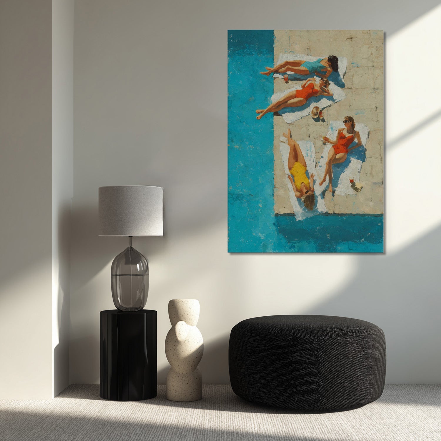 MYSTBIT ART | Vintage Pool Trio Canvas Print Wall Art