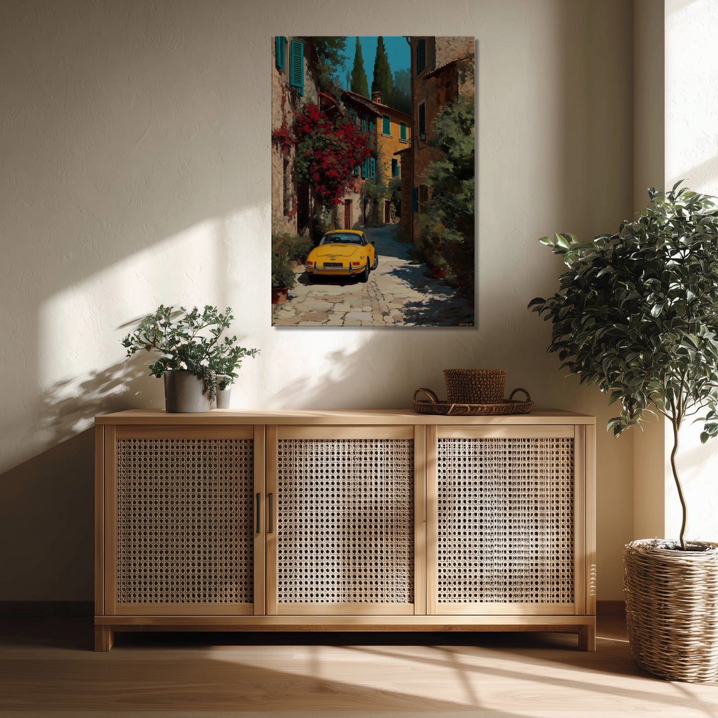 MYSTBIT ART | Yellow Reverie Canvas Print Wall Art