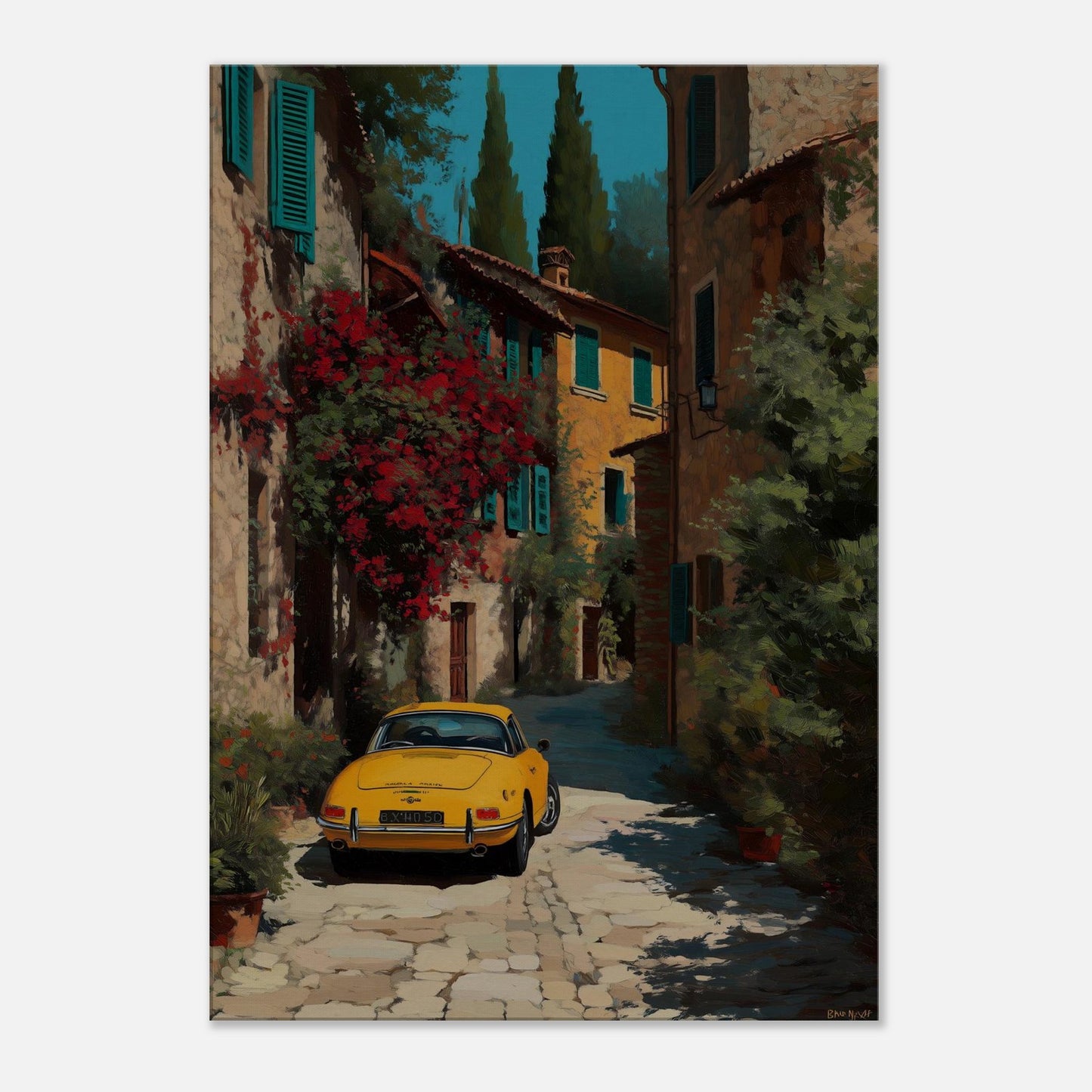 MYSTBIT ART | Yellow Reverie Canvas Print Wall Art