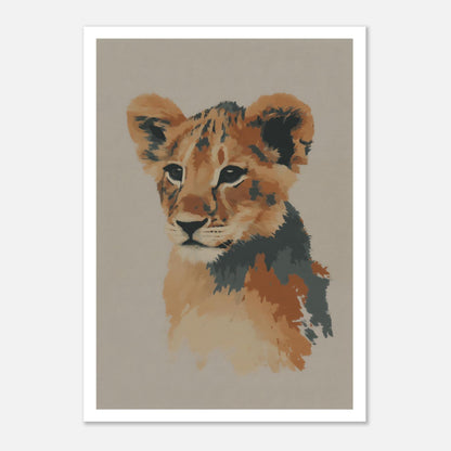 MYSTBIT ART | Young Lion Soul Art Print Wall Art