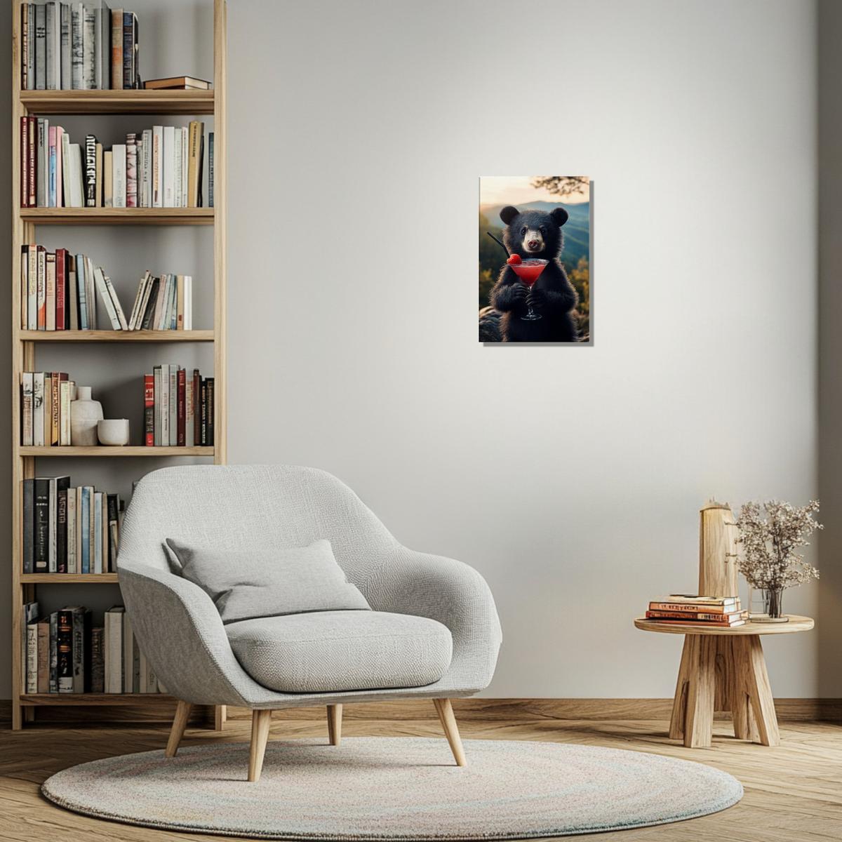Bear’s Cocktail Hour | Canvas-MystBit Store