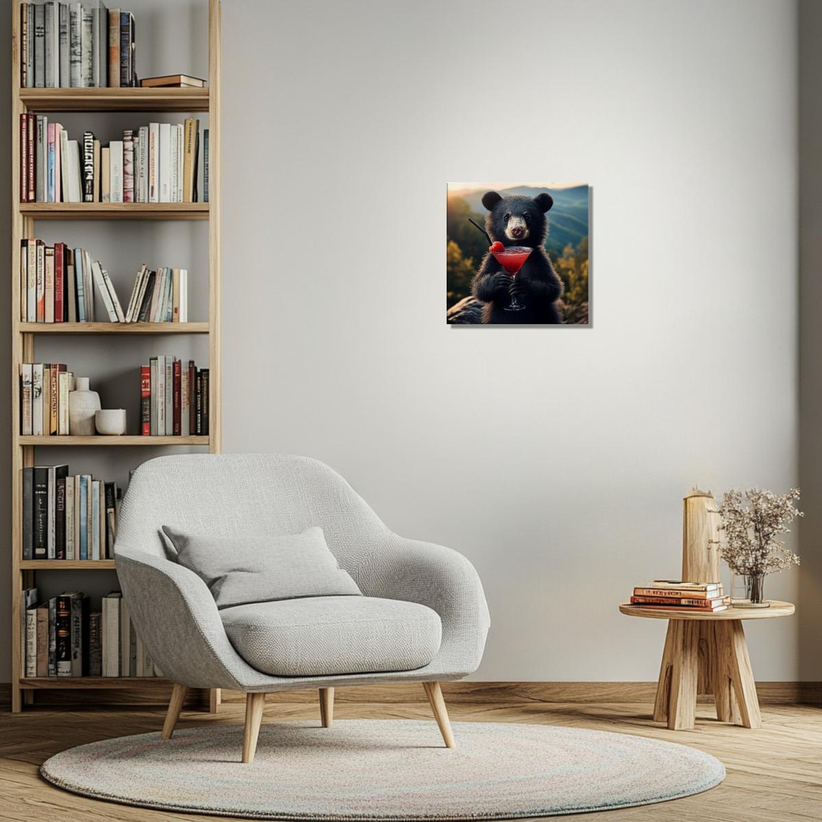 Bear’s Cocktail Hour | Canvas-MystBit Store