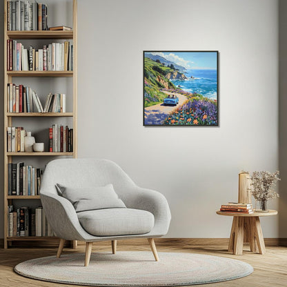 Coastline Voyage | Metal Frame-MystBit Store