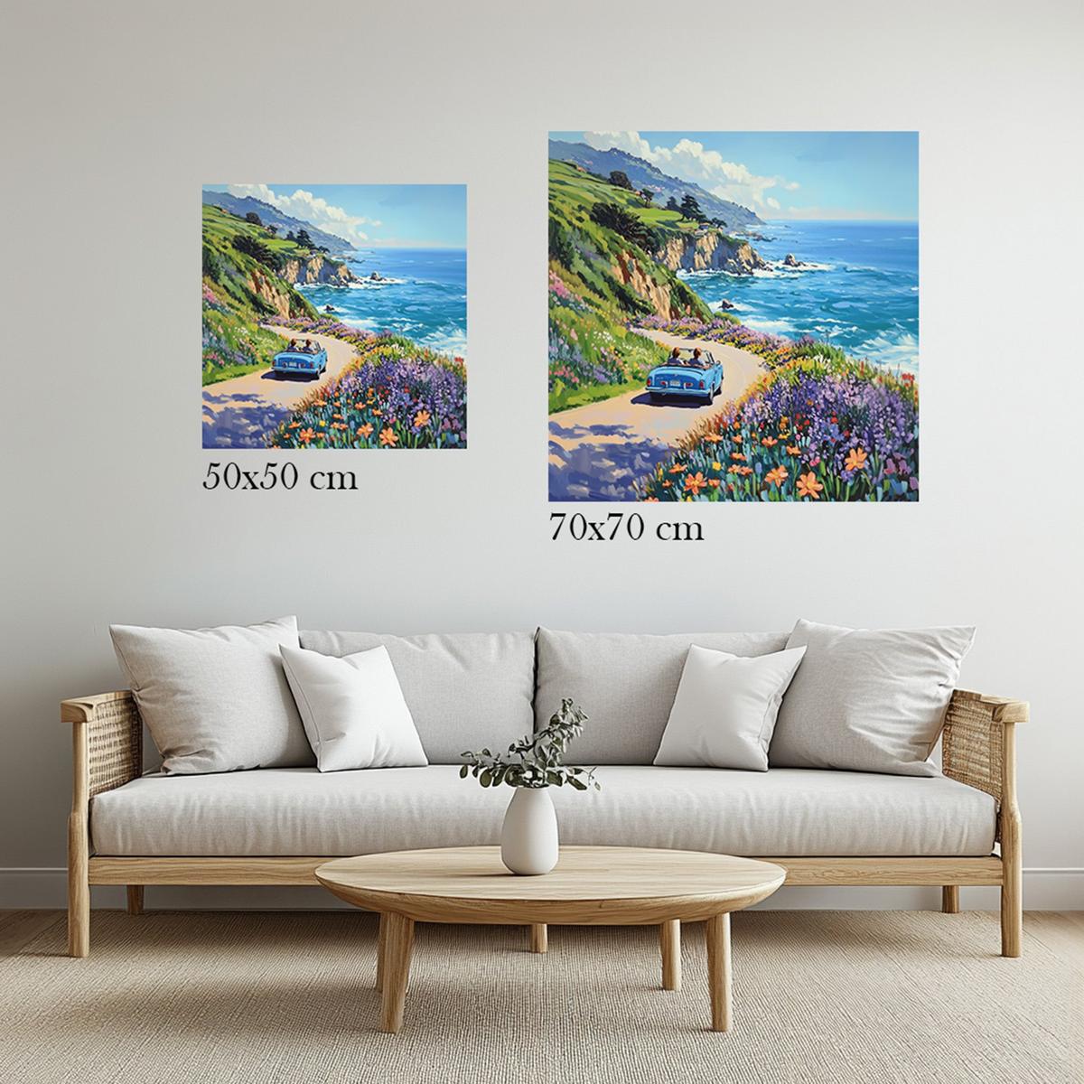 Coastline Voyage | Metal Frame-MystBit Store