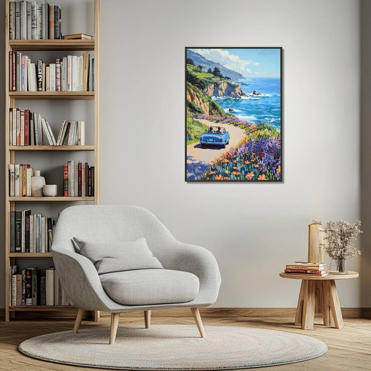 Coastline Voyage | Metal Frame-MystBit Store
