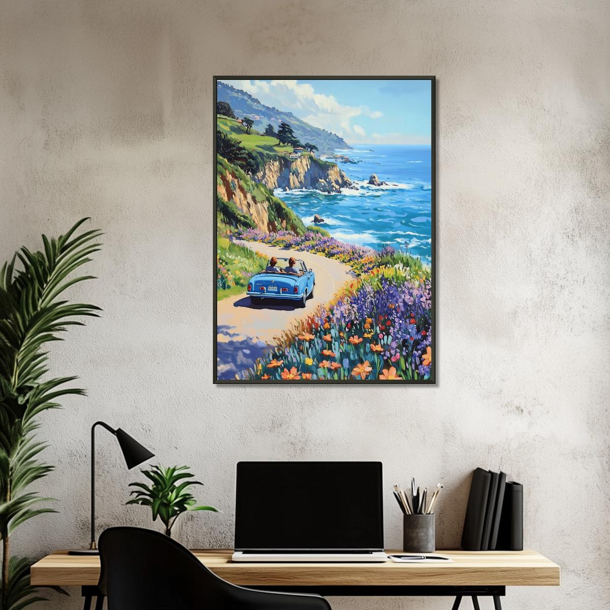 Coastline Voyage | Metal Frame-MystBit Store