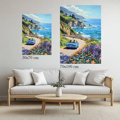 Coastline Voyage | Metal Frame-MystBit Store