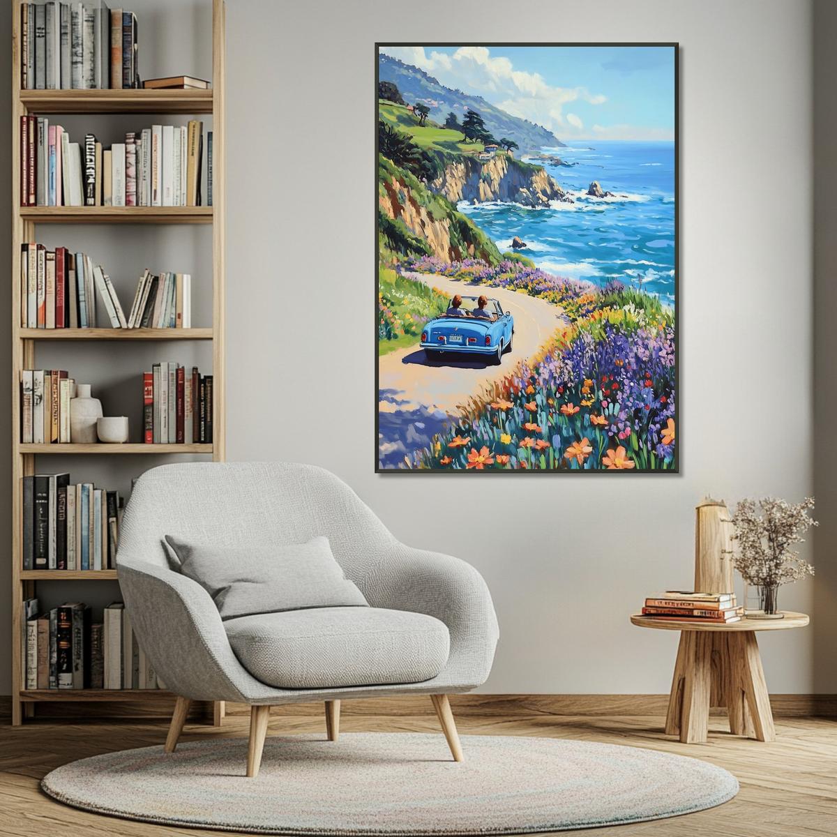 Coastline Voyage | Metal Frame-MystBit Store
