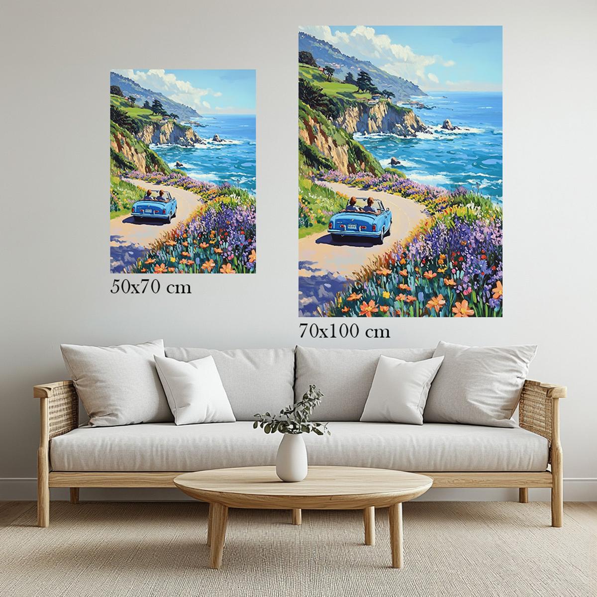 Coastline Voyage | Metal Frame-MystBit Store