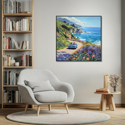 Coastline Voyage | Metal Frame-MystBit Store