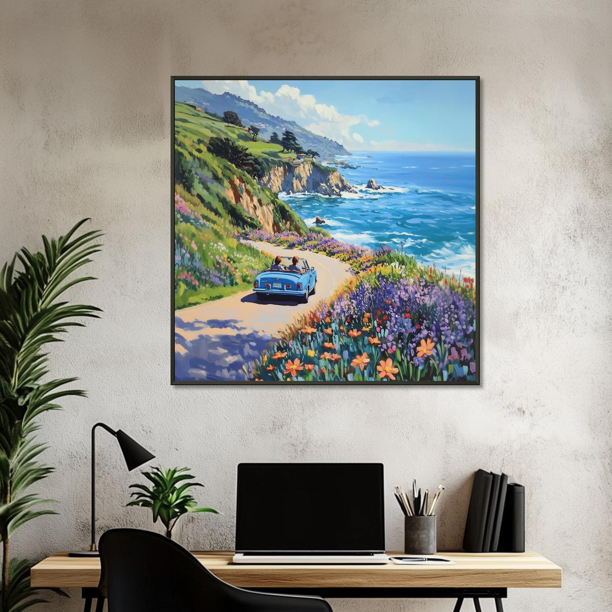 Coastline Voyage | Metal Frame-MystBit Store
