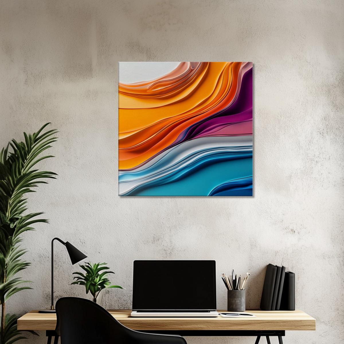 MYSTBIT ART | Colorful Fluidity | Canvas